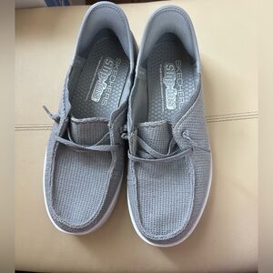 Skechers Women’s Light Gray Slip-On Loafers